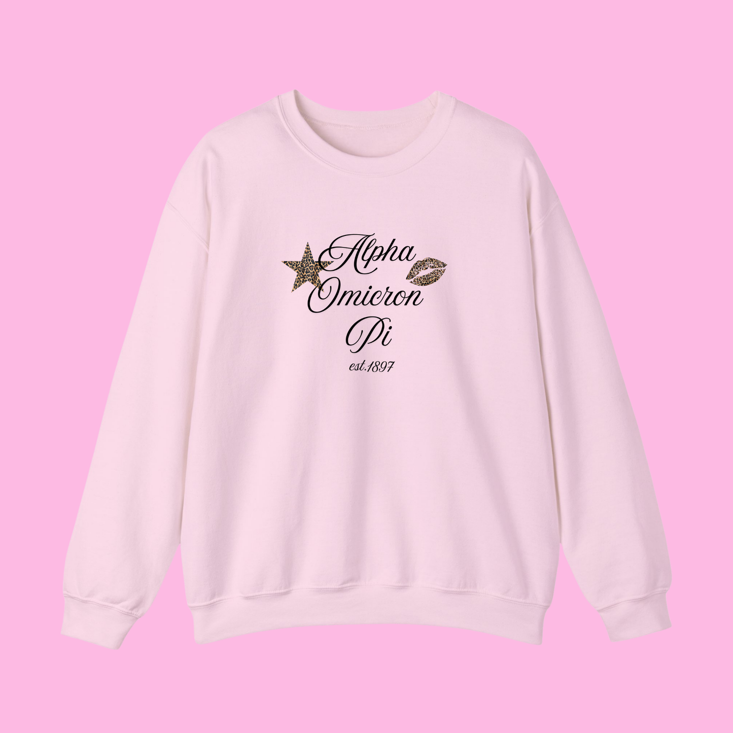 Glammed Out Sweatshirt- Alpha Omicron Pi