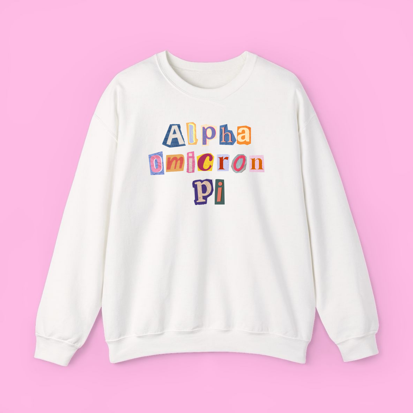 90’s Throwback Sweatshirt- Alpha Omicron Pi