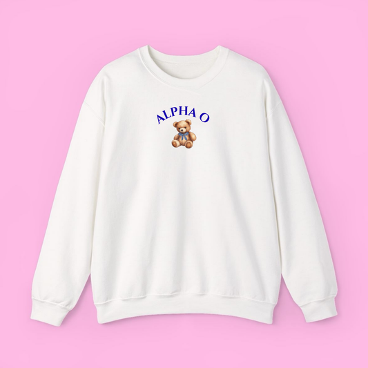 Teddy Sweatshirt- Alpha Omicron Pi