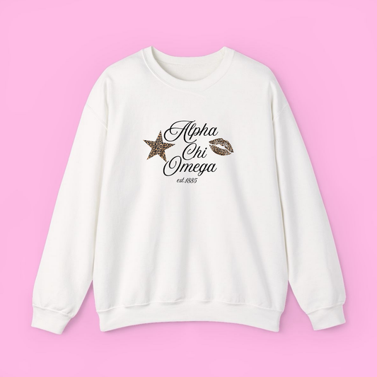 Glammed Out Sweatshirt- Alpha Chi Omega