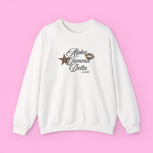 Glammed Out Sweatshirt- Alpha Gamma Delta