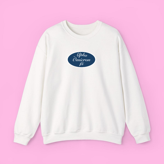 Bumper Sweatshirt- Alpha Omicron Pi