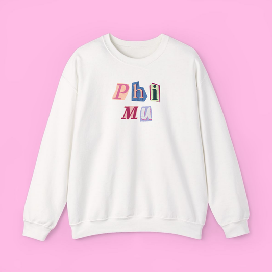 90’s Throwback Sweatshirt- Phi Mu