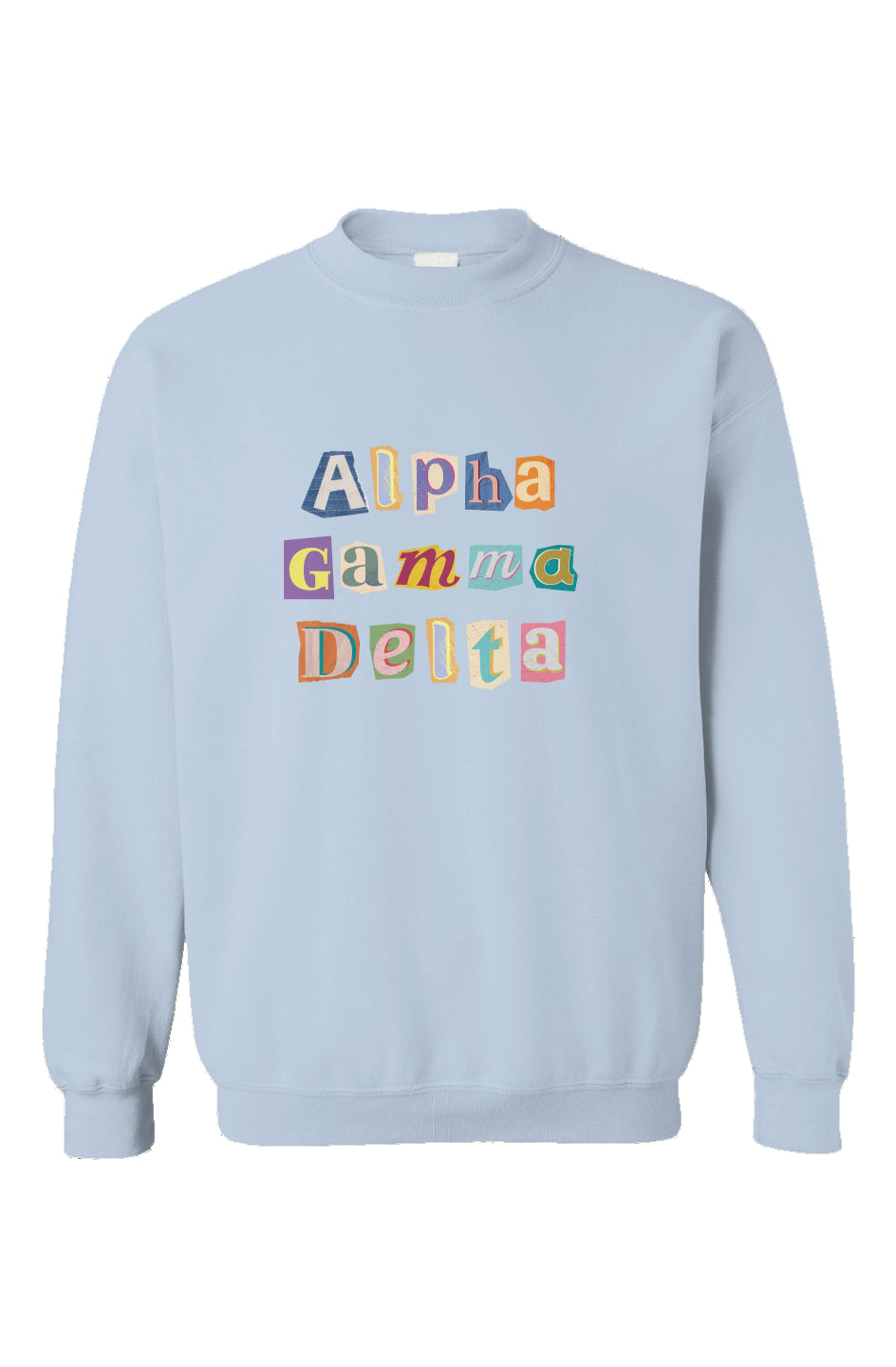90’s Throwback Sweatshirt-Alpha Gamma Delta