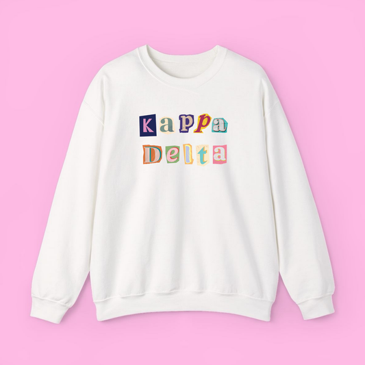 90’s Throwback Sweatshirt- Kappa Delta