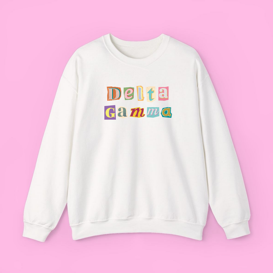 90’s Throwback Sweatshirt- Delta Gamma