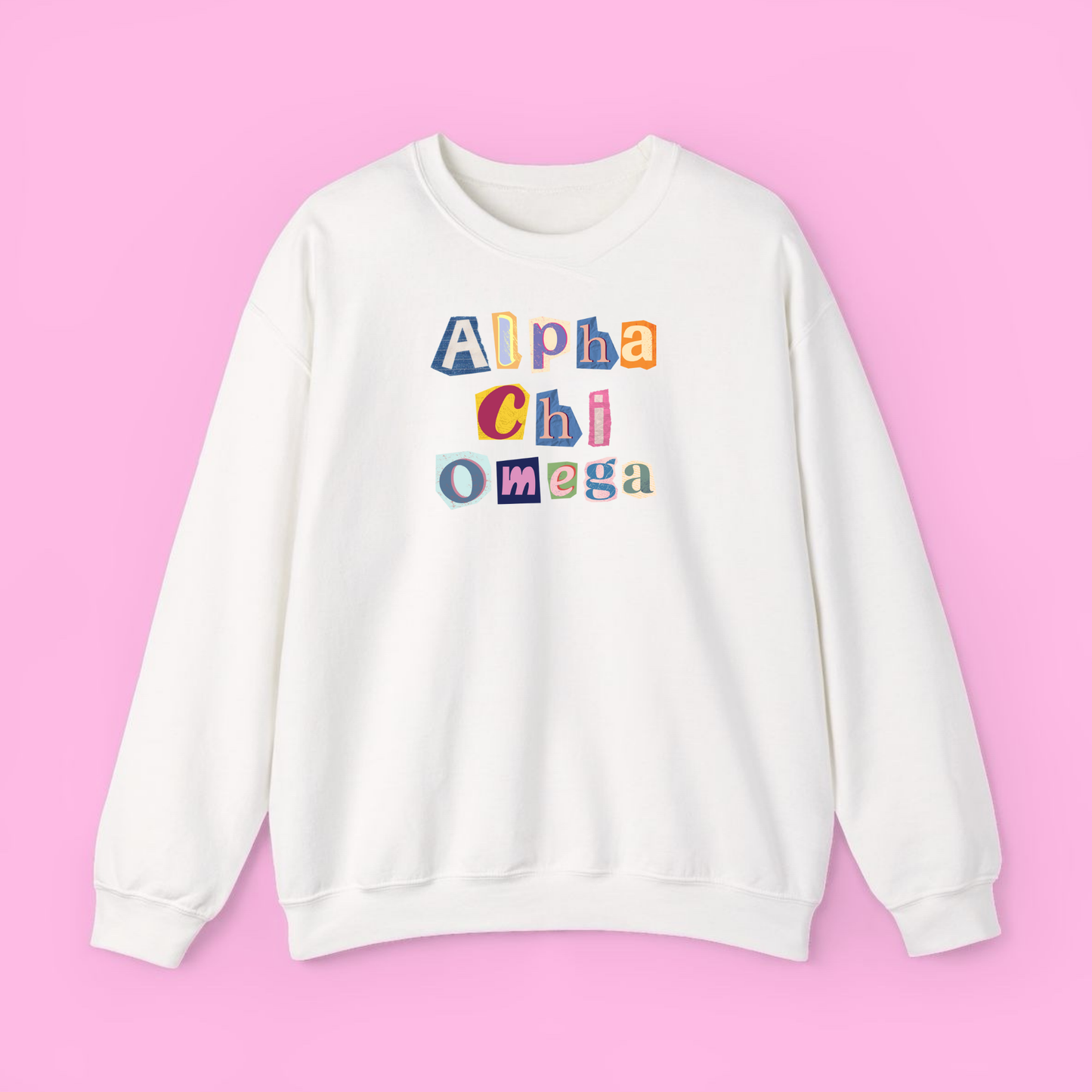 90’s Throwback Sweatshirt-Alpha Chi Omega