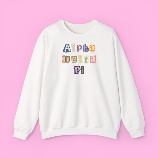 90’s Throwback Sweatshirt- Alpha Delta Pi